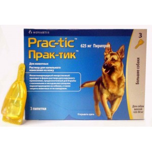 Elanco Прак-тик для собак 11-22 кг (3 пипетки)