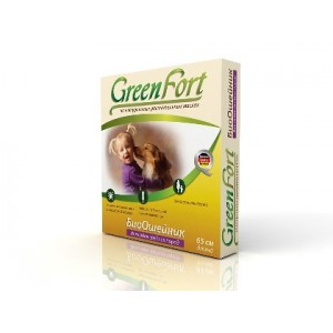 Ошейник GreenFort от блох для средних собак (обхват шеи до 65 см)