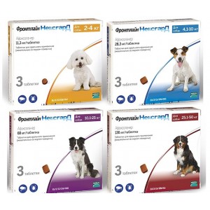 Merial Фронтлайн НексгарД таблетки жевательные для собак от блох и клещей