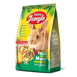 Корм для кроликов Happy Jungle, 400г