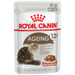 Упаковка из 12 шт Royal Canin Ageing +12(в соусе) для взрослых кошек старше 12 лет. 85г