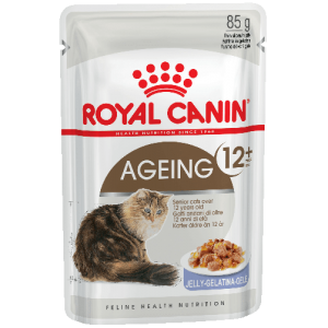 Упаковка из 12 шт Royal Canin Ageing +12(в желе) для взрослых кошек старше 12 лет. 85г