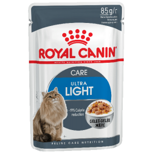 Упаковка 12 шт Royal Canin Ultra Light для взрослых кошек, склонных к полноте, в возрасте от 1 года до 7 лет. 85г