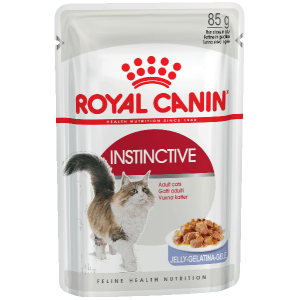 Упаковка из 12 шт Royal Canin Instinctive в желе для взрослых кошек от 1 года до 7 лет. 