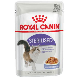 Упаковка из 12 шт Royal Canin Sterilised в желе для стерилизованных кошек старше 1 года. 85г