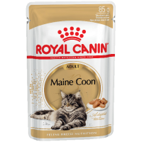 Royal Canin Maine Coon (в соусе) для кошек породы мейн-кун старше 15 месяцев. 85г