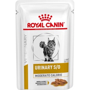 Royal Canin Urinary S/O Moderate Calorie Диета для кошек после кастрации/стерилизации или при предрасположенности к избыточному весу при лечении мочекаменной болезни, 0,85г