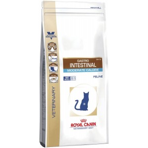 Royal Canin Gastro Intestinal Moderate Calorie GIM35 Диета для кошек при панкреатите и нарушениях пищеварения, 2кг