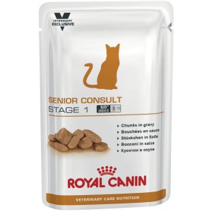 Royal Canin Senior Consult Stage 1, для котов и кошек старше 7 лет, не имеющих видимых признаков старения, 0,1кг
