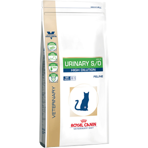 Royal Canin Urinary S/O High Dilution UMC34 для кошек при лечении мочекаменной болезни (быстрое растворение струвитов), 1,5кг