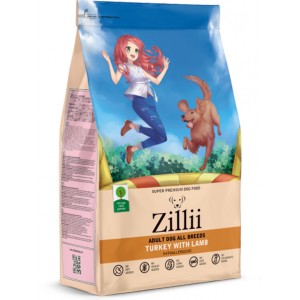 Сухой корм Zillii для собак всех пород, индейка и говядина, 15кг