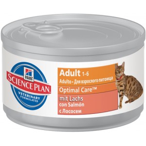 Hill’s Science Plan Optimal Care консервы для кошек от 1 до 6 лет, Лосось 85г