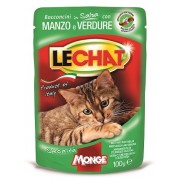 Пауч для кошек Lechat говядина и овощи 100г