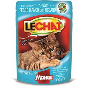 Lechat Pouch паучи для кошек с океанической рыбой 100г