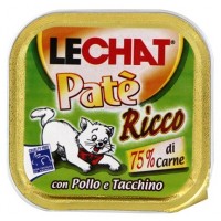 Консервы для кошек Lechat курица и индейка 100г