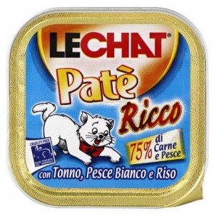 Lechat консервы для кошек тунец/океаническая рыба/рис 100г