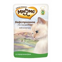 Пауч для кошек Мнямс Бефстроганов по-тасмански, 85г