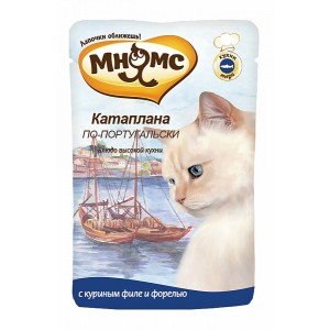 Пауч для кошек Мнямс Катаплана по-португальски (с форелью), 85г