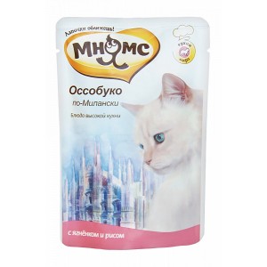 Пауч для кошек Мнямс Оссобуко по-милански (ягненок с рисом), 85г