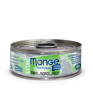 Monge Cat Natural консервы для кошек тунец с курицей 80 г
