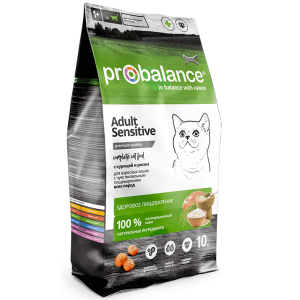 ProBalance Sensitive для кошек с чувствительным пищеварением, c курицей и рисом, 1,8кг