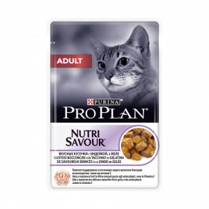 Консервы для взрослых кошек Purina Pro Plan Adult, курица, пауч, 85 г