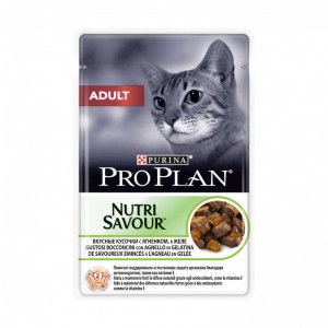 Консервы для взрослых кошек Purina Pro Plan Adult, ягнёнок, пауч, 85 г