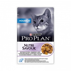 Консервы для домашних кошек Purina Pro Plan, индейка, пауч, 85 г