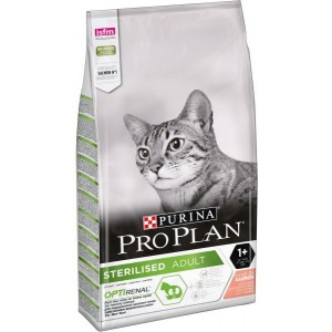 Корм PRO PLAN® Sterilised для стерилизованных кошек, с лососем, 10кг