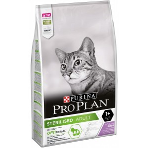 Корм PRO PLAN® Sterilised для стерилизованных кошек, с индейкой, 10кг