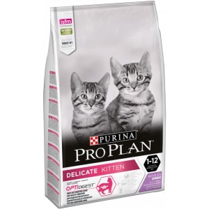 Сухой корм Pro Plan® для котят с чувствительным пищеварением или с особыми предпочтениями в еде, с высоким содержанием индейки, Пакет, 1,5 кг