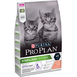 Сухой корм Pro Plan® для стерилизованных котят, с лососем, 1,5кг