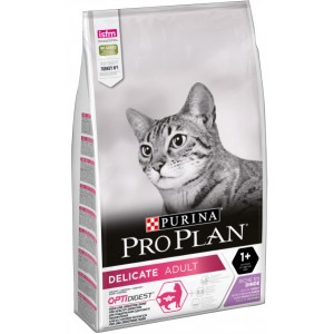 Pro Plan Delicate с индейкой,  для кошек с чувствительным пищеварением, 10кг