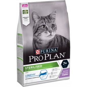 Сухой корм Pro Plan® для стерилизованных кошек и кастрированных котов старше 7 лет, с индейкой