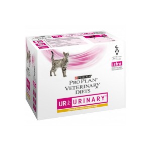 Консервы Purina Pro Plan Veterinary Diets UR Urinary для кошек с болезнями нижних отделов мочевыводящих путей, курица, пауч, 85 г