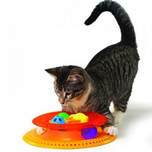 Petstages игрушка для кошек "Трек Kitty's choice" с 4-мя сменными мячиками диаметр основания 21 см