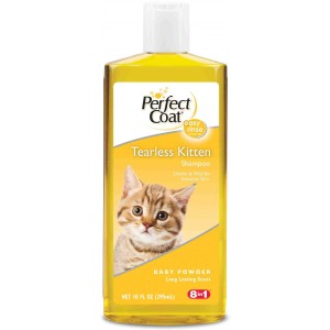 8in1 шампунь для котят PC Tearless Kitten без слез с ароматом детской присыпки 295 мл