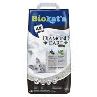 Наполнитель BIOKAT'S Diamond Care CLASSIC комкующийся с активированным углем 8л