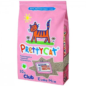 PrettyCat наполнитель комкующийся для кошачьих туалетов "Euro Mix" 5 кг