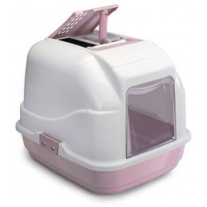 IMAC био-туалет для кошек EASY CAT 50х40х40h см, нежно-розовый