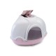 IMAC био-туалет для кошек угловой GINGER 52х52х44,5h см темно-розовый