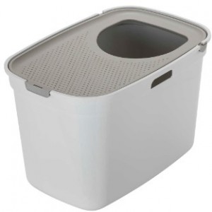 Moderna Top Cat био-туалет 50х39х38h см вертикальный вход, бело-серый