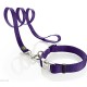 Ошейник для собак Hunter ALU-Strong M, нейлоновый с металлической застежкой, фиолетовый, 40-55см*20мм