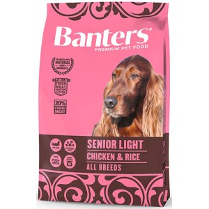 Banters Senior Light курица с рисом, для пожилых собак старше 7 лет и собак склонных к набору избыточного веса. 15 кг
