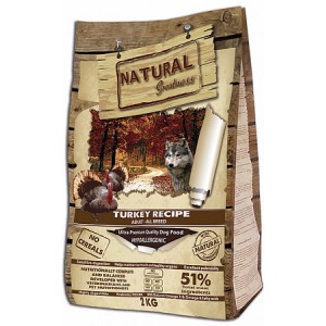 Natural Greatness Turkey Recipe (индейка, утка, курица), для взрослых собак с чувствительным пищеварением, 2кг