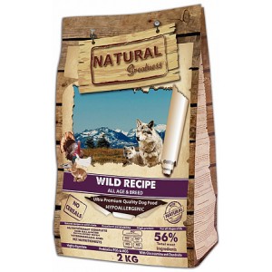 Natural Greatness Wild Recipe с уткой, индейкой и кроликом, для собак всех пород, 12 кг