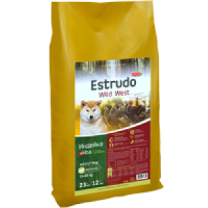 Estrudo Wild West (Индейка +Hba) для взрослых собак средних пород 18 кг