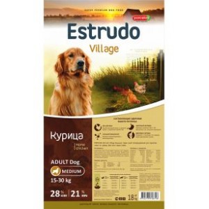 Estrudo Village  для взрослый собак средних и крупных пород. 18кг
