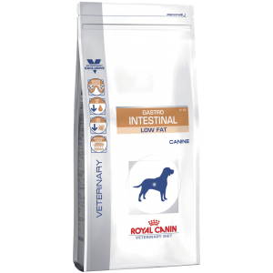 Royal Canin Gastro Intestinal Low Fat Диета с ограниченным содержанием жиров для собак при нарушении пищеварения, 12кг