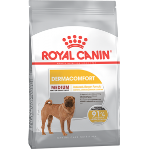 Royal Canin Medium Dermacomfot для собак средних пород с чувствительной кожей, 3 кг